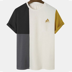 ออกแบบโลโก้ตามสั่ง เสื้อยืดผู้ชายสำหรับผู้ใหญ่ บริการ OEM เสื้อยืดแขนสั้นสำหรับฤดูร้อน ขายออนไลน์ - Product Image 1