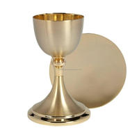 Meilleures ventes : Calice de cérémonie royal et élégant en laiton décoratif pour la célébration, verre à vin de table, en promotion