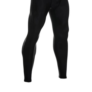 Gym Leggings Elastic Waist 90% Polyester 10% Spandex Custom Logo Sportswear Running <b>Tights</b> Baselayer <b>Compression</b> <b>Men</b> 180g - Product Image 2