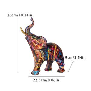 งานฝีมือสุดสร้างสรรค์สไตล์ยุโรปพิมพ์ลายน้ำสีพราวของตกแต่งรูปช้างสำนักงานบ้าน - Product Image 3