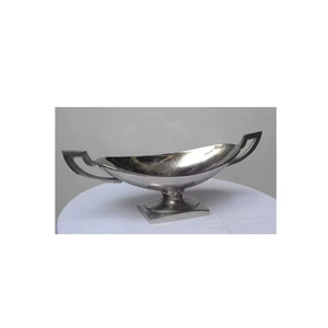 Plato de Servir Redondo Moderno de Metal Martillado, Bandeja de Servir Artesanal de Metal Hecha a Mano, Bandeja de Servir Decorativa de Metal al por Mayor - Product Image 4