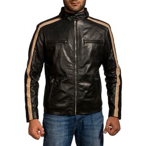 Chaqueta de Cuero para Motocicleta de Diseño Personalizado OEM, Chaqueta de Cuero para Motocicleta de Último Diseño Más Vendida, Ropa para Hombre, Chaqueta de Moda - Product Image 1