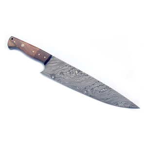 Cuchillo de Cocina Premium LEGACY BLADES de Acero de Damasco, Hecho a Mano, 8 Pulgadas, Mango de Madera, Ambidiestro, Ecológico - Product Image 4