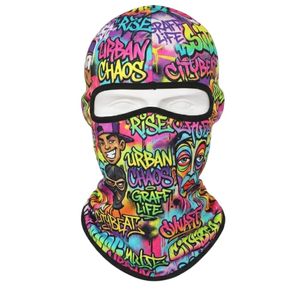 Masques Balaclava imprimés crâne flamme rouge, en polyester extensible, protection solaire, pour moto, couvre-chef de protection - Product Image 4