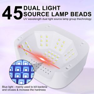 Lampe à ongles UV LED rechargeable Limegirl avec gants UV, 4 réglages de minuterie, séchoir à vernis gel pour le marché australien - Product Image 4