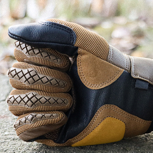 Guantes de Carreras de Cuero Completos, Antideslizantes en la Palma, para Motocross, Actividades al Aire Libre, Unisex, Cierre de Velcro, Protección UV - Product Image 6