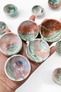 Bol en pierre précieuse de jaspe licorne de 2 pouces, sculpté à la main, bol décoratif Feng Shui pour la décoration de la maison, cadeau - Product Image 2