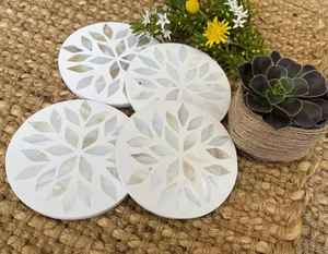 Posavasos de Resina Epoxi Redondos con Diseño de Olas Oceánicas, Novedad 2026, Regalo de Navidad, con Láminas Doradas, al Mejor Precio, para Regalar y Obsequiar - Product Image 3