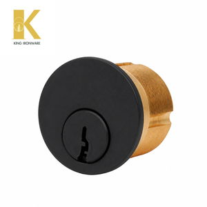ลูกบิดกุญแจแบบฝัง 25 มม. ร่องกุญแจ KW สีดำด้าน MOQ ต่ำ บริการสั่งทำพิเศษ - Product Image 1