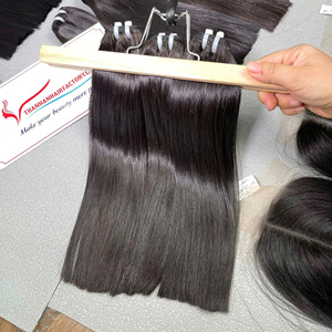 Produit phare : Extensions de cheveux naturels vierges vietnamiens, lisses comme des baguettes, super double drawn - Product Image 4