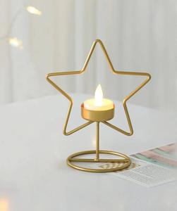 Elegant Decorative Metal Candle Holder Iron Lantern For Living Room Dining Table Romantic Home Decoration - Product Image 6