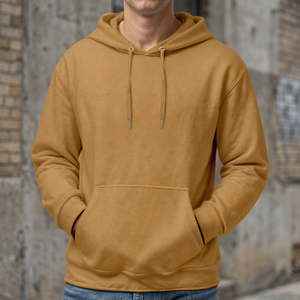 Sudadera con capucha y cremallera para hombre, 100% algodón, forro polar grueso, talla grande, cálida para invierno, venta al por mayor, suministro de fabricante OEM - Product Image 1