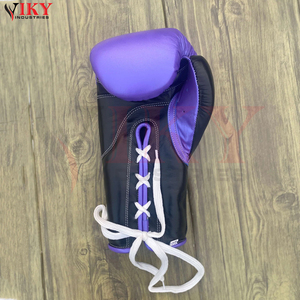 Gants de boxe professionnels, protège-tête, protège-glandes, équipement de protection pour entraînement MMA, logo personnalisé, ensemble d'équipement de boxe violet et noir - Product Image 4