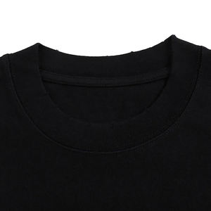T-shirt Homme Nouvelle Tendance Coupe Oversize 100% Coton Épais Col Rond Épaules Tombantes Anti-Boulochage Anti-Plis Grande Taille Intelligente - Product Image 5