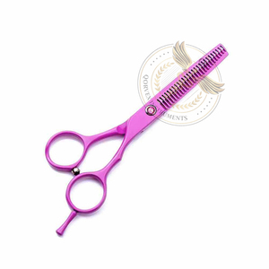 Ciseaux à effiler professionnels pour barbier, à manche élégant et lame de rasoir, en acier inoxydable, pour fournitures de salon de coiffure, Grade A+ - Product Image 5