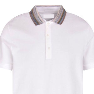 เสื้อโปโลแฟชั่นลำลองสำหรับฤดูร้อน เสื้อเชิ้ตแขนสั้นผู้ชาย ผ้าฝ้าย 100% 220GSM สีพื้น - Product Image 5