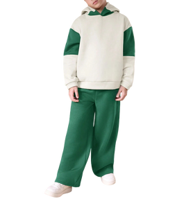Survêtement à capuche décontracté pour enfants, tendance, best-seller, surdimensionné, en molleton 100 % coton de haute qualité, matière douce, hiver - Product Image 1