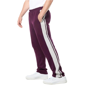 Pantalones Deportivos Personalizados para Hombre, con Franja Lateral Blanca, Cintura Elástica, Casuales, Transpirables, Ecológicos, de Lona, para Otoño - Product Image 4
