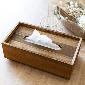 Boîte à mouchoirs vintage en bois faite à la main, sur pied, pour la maison, les tables à manger et les tables basses - Product Image 3