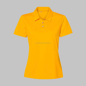 Piqué classique en polyester/coton personnalisé pour hommes chemise anti-rides séchage rapide respirant à manches courtes logo brodé solide - Product Image 1