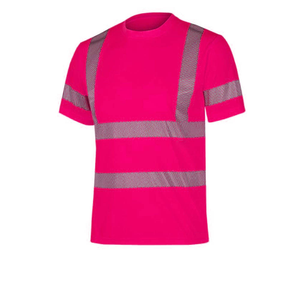 Camiseta de Trabajo Reflectante de Alta Visibilidad para Hombre, Verde, Poliéster, Ropa de Seguridad - Product Image 5