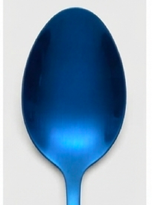 Ensemble de couverts modernes en métal bleu avec finition miroir haute brillance, résistants à la rouille, pour les dîners de mariage - Product Image 2