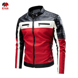Veste en cuir respirante pour homme, design personnalisé Ryan Pro Gear, impression de logo personnalisée, design à panneaux. - Product Image 1