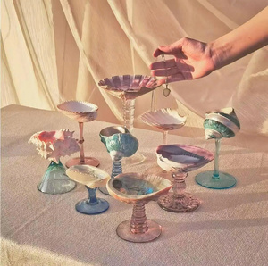 Copa de Vino de Concha de Mar para Boda en la Playa, Copa de Cóctel, Copa de Martini, Regalo para Damas de Honor, Copas de Concha, Copa de Vino de Concha, Regalo de Boda en la Playa - Product Image 4