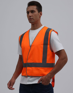 Chaleco de Seguridad para Hombre con Franjas Reflectantes, Transpirable, Ligero, de Alta Visibilidad, Impermeable y Resistente al Calor para Trabajo al Aire Libre - Product Image 1
