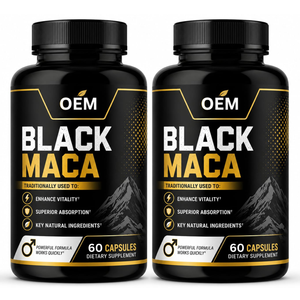 Cápsulas de Maca Negra 100% Natural de Primera Calidad, 60 Unidades, Suplemento Dietético Herbal, Cápsulas de Maca Negra para Apoyar la Energía y la Resistencia - Product Image 1