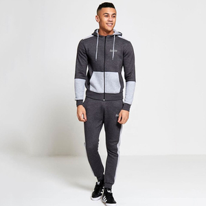 Autumn Custom Logo Breathable Track Suits French Terry Hoodie <b>Set</b> Mens Heavy Weight Thick Fleece Cotton Regular Fit - Product Image 2