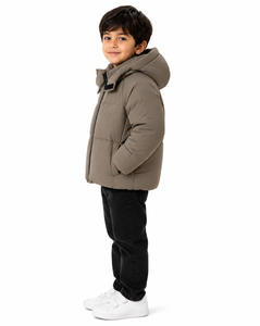 Veste matelassée à capuche pour garçons, de qualité supérieure, chaude, pour l'hiver, manches longues, légère, rembourrée, pour enfants - Product Image 2