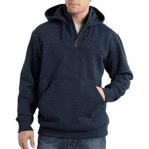Quick Dry Training Fitness 400 GSM Sports Wear <b>Half</b> <b>Zip</b> Hoodie <b>Men</b> Breathable Athletic Loose Fit Custom Running Sweatshirt 2026 - Product Image 3