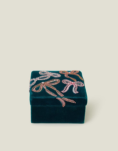 Custom Handmade Eco-Friendly Beaded Embroidered Birthday Gift Jewelry <b>Box</b> Customizable Size Logo for Modern Home Decor Whimsy - Product Image 1