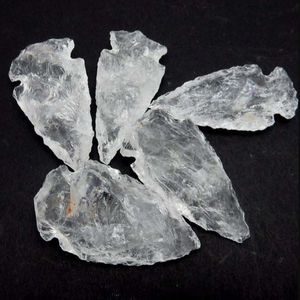 Pointes de flèche en pierre, quartz cristallin transparent, pointes de flèche en jaspe fantaisie, pierres précieuses, vente en gros de cristaux - Product Image 3