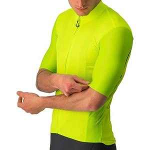 เสื้อจักรยานแขนสั้นสีเขียวนีออน ระบายอากาศ แห้งเร็ว สำหรับปั่นจักรยานเสือภูเขา จักรยานถนน ชุดกีฬาจักรยาน รับผลิตตามแบบ OEM - Product Image 4