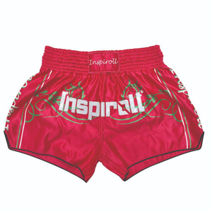 Muay Thai Fight Shorts Custom Sublimation - Red Black Muay Thai Shorts for Professional Muay Thai <b>Athletes</b> - Product Image 4