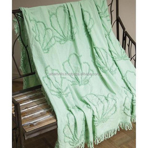 Plaid Bohème de Luxe Lavable et Écologique 100% Coton Chaud et Confortable avec Pompons Tissés Couleur et Taille Personnalisables Toutes Saisons - Product Image 6