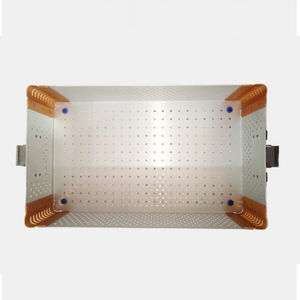 Boîte de stérilisation autoclave en acier inoxydable et aluminium personnalisée, alimentation manuelle, certifiée CE, pour instruments chirurgicaux - Product Image 5