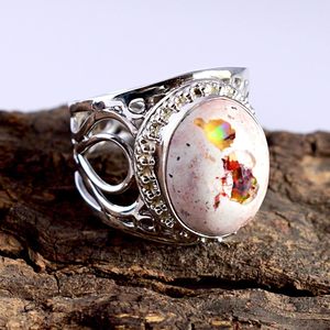 India Manufacture 2026 Newly Arrival Pretty Looking <b>Fire</b> Opal Gemstone 925 Solid Sterling Silver Ring Handmade Jewelry For Women - Product Image 6