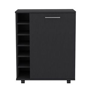 Carrello Bar con Cantinetta Integrata e Armadietto Spazioso con Ruote Scorrevoli, Set per Servizio Bevande - Product Image 2