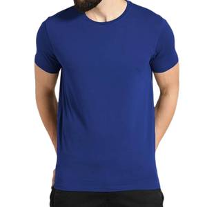 เสื้อยืดคอกลมแขนสั้นสำหรับผู้ชายผ้าถักระบายอากาศได้ดี - Product Image 5