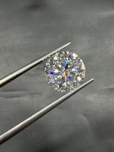 Round Brilliant Cut Lab Created Moissanite Loose Gemstone For Jewelry Making Color Play <b>Fire</b> Effect - Product Image 4