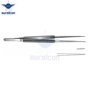 Pinzas de Sutura Microquirúrgicas Rectas de 18 cm / 7 Pulgadas con Punta Fina de 0.6 mm, Instrumento Microquirúrgico de Acero Inoxidable para Trabajo de Precisión - Product Image 2