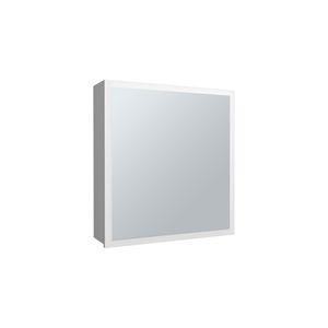 Armadietto per medicinali da 21,1 pollici con 1 anta, 4 ripiani e 1 specchio - Ripiani da bagno bianchi - Product Image 3