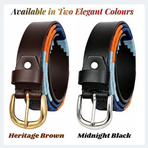 Ceinture polo élégante pour l'équitation, en cuir résistant, offrant un ajustement confortable et un excellent soutien pour l'aide à la monte. - Product Image 6