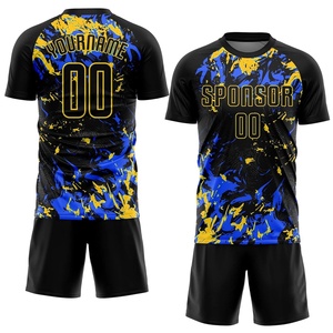 2025 France Qualité Maillots De Football Unisexe 100% Polyester Séchage Rapide Kits Uniformes Personnalisés Nom Équipe Nom Impression En Gros Adultes - Product Image 4