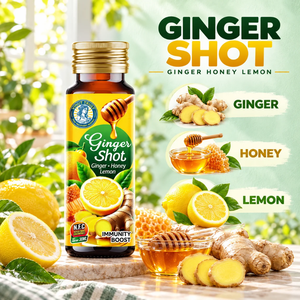 Bebida Vinut Trust de 30 ml con Jengibre, Miel y Limón, Bebida Reforzadora del Sistema Inmunitario en Botella de Vidrio - Product Image 4