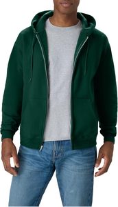 Sudadera con Capucha para Hombre, Azul Marino, con Cierre, Corte Regular, Felpa de Algodón, Color Sólido, Informal, para Otoño, Transpirable, ODM - Product Image 3