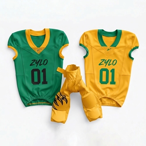 Conjunto de Uniforme de Fútbol Americano Personalizado para Hombre Adulto, Talla Grande, Transpirable, Antibacteriano, de Secado Rápido, que Absorbe la Humedad, 100% Poliéster - Product Image 6